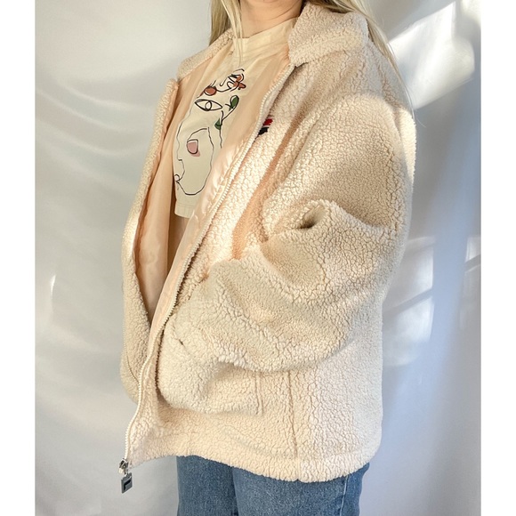 Fila Diana Zip-Front Teddy Jacket - Picture 6 of 13